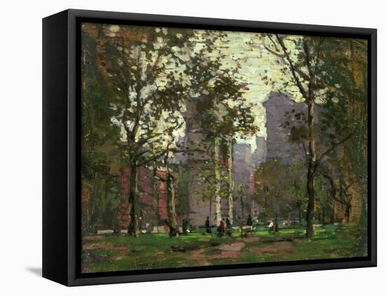 Washington Square, New York-Paul Cornoyer-Framed Premier Image Canvas