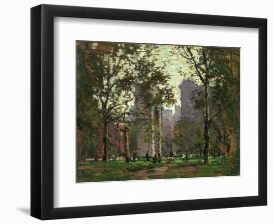 Washington Square, New York-Paul Cornoyer-Framed Giclee Print