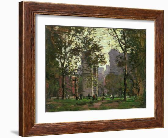 Washington Square, New York-Paul Cornoyer-Framed Giclee Print