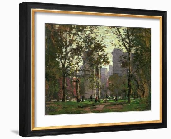 Washington Square, New York-Paul Cornoyer-Framed Giclee Print