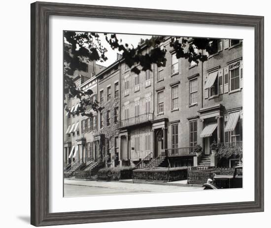 Washington Square North, Nos. 121-125, Manhattan-Berenice Abbott-Framed Giclee Print