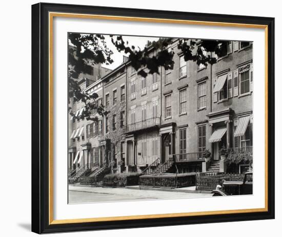 Washington Square North, Nos. 121-125, Manhattan-Berenice Abbott-Framed Giclee Print