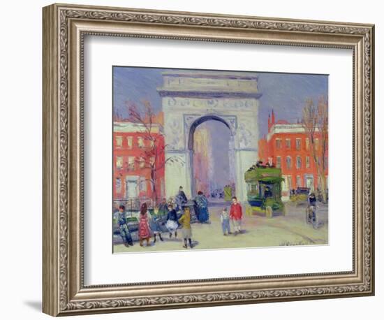 Washington Square Park, c.1908-William James Glackens-Framed Giclee Print