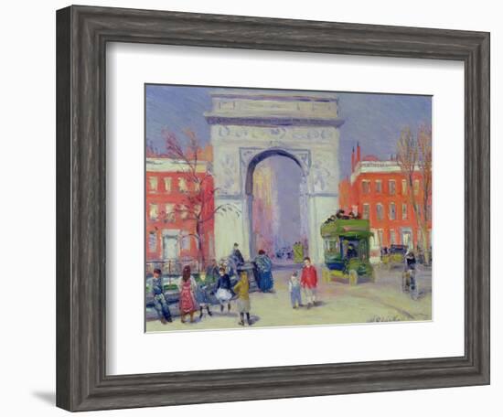 Washington Square Park, c.1908-William James Glackens-Framed Giclee Print