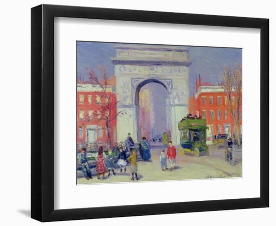 Washington Square Park, c.1908-William James Glackens-Framed Giclee Print