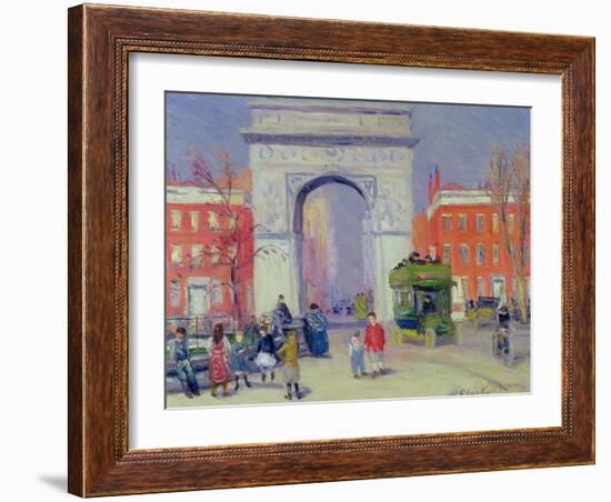 Washington Square Park, c.1908-William James Glackens-Framed Giclee Print