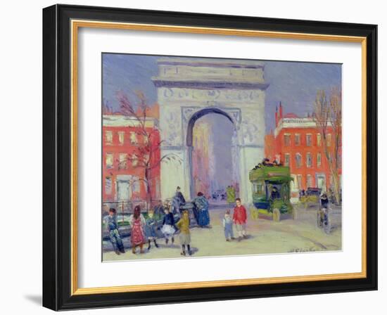 Washington Square Park, c.1908-William James Glackens-Framed Giclee Print