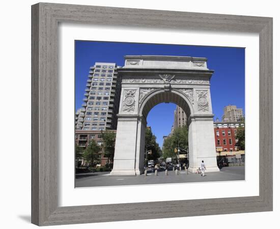 Washington Square Park, Washington Square Arch, Greenwich Village, Manhattan-Wendy Connett-Framed Photographic Print