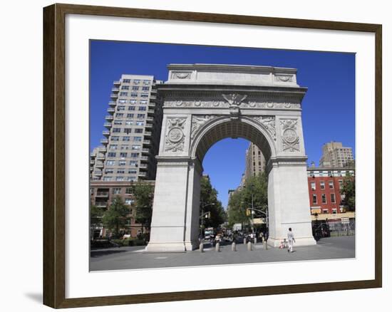 Washington Square Park, Washington Square Arch, Greenwich Village, Manhattan-Wendy Connett-Framed Photographic Print