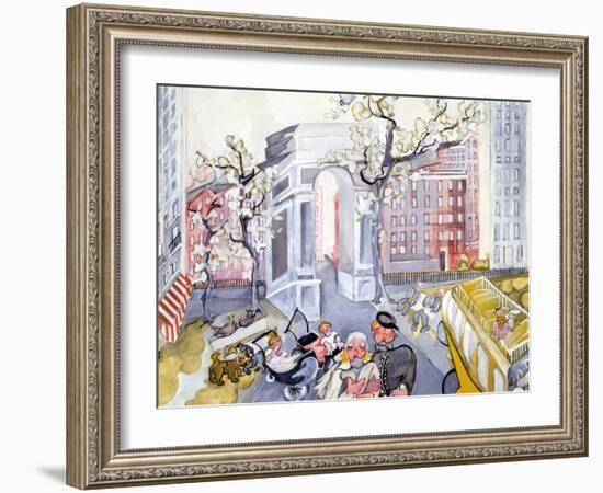 Washington Square-Zelda Fitzgerald-Framed Art Print