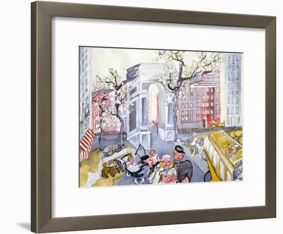 Washington Square-Zelda Fitzgerald-Framed Art Print