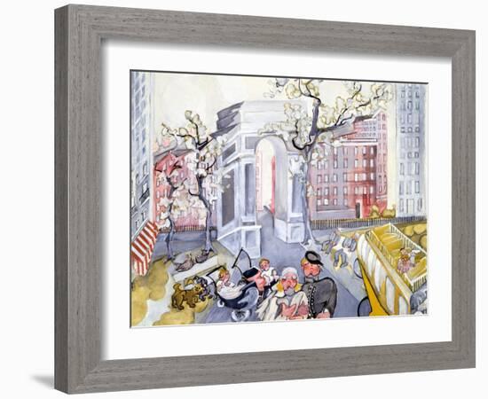 Washington Square-Zelda Fitzgerald-Framed Art Print