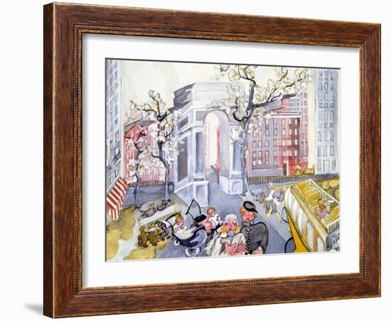 Washington Square-Zelda Fitzgerald-Framed Art Print