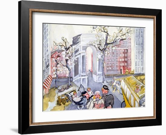 Washington Square-Zelda Fitzgerald-Framed Art Print