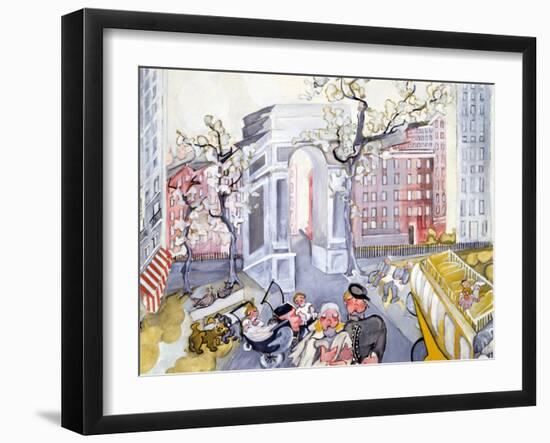 Washington Square-Zelda Fitzgerald-Framed Art Print