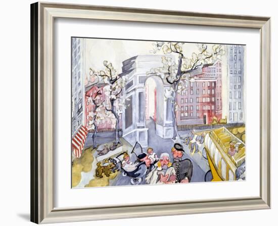 Washington Square-Zelda Fitzgerald-Framed Art Print