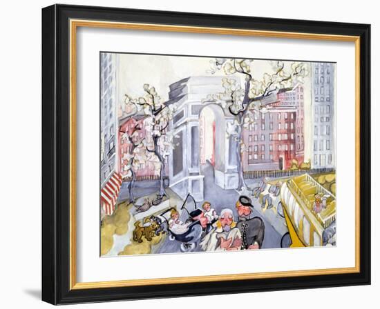 Washington Square-Zelda Fitzgerald-Framed Art Print