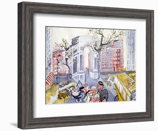 Washington Square-Zelda Fitzgerald-Framed Art Print