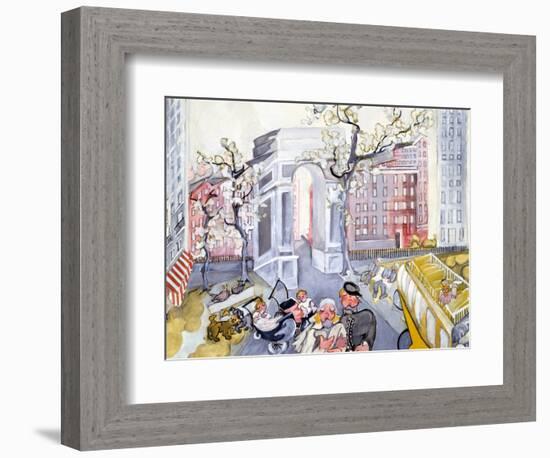 Washington Square-Zelda Fitzgerald-Framed Art Print