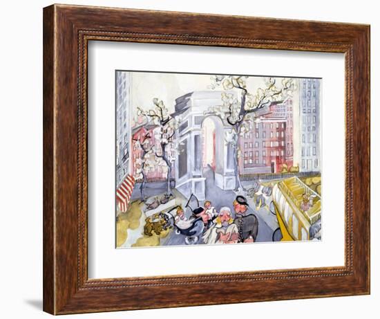 Washington Square-Zelda Fitzgerald-Framed Art Print