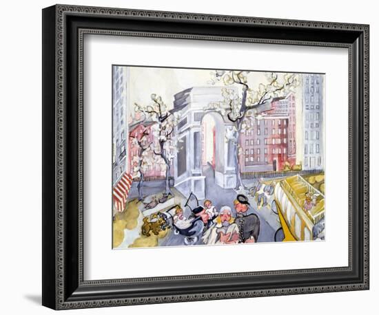 Washington Square-Zelda Fitzgerald-Framed Art Print