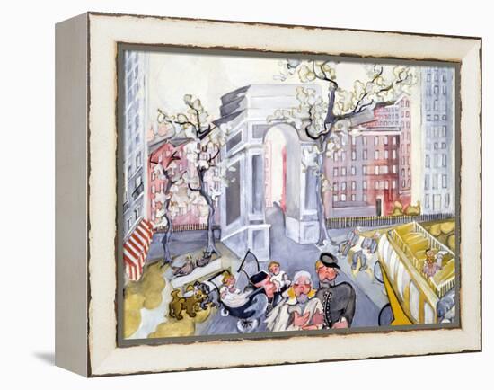 Washington Square-Zelda Fitzgerald-Framed Stretched Canvas