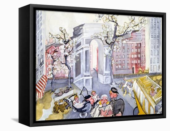 Washington Square-Zelda Fitzgerald-Framed Stretched Canvas