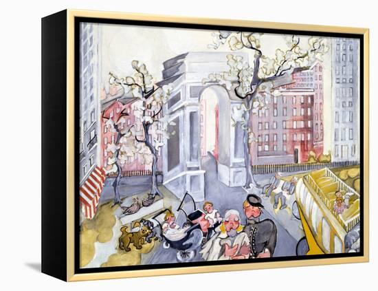 Washington Square-Zelda Fitzgerald-Framed Stretched Canvas