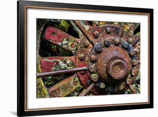 Washington State, Forks. Detail of Antique Logging Equipment-Jaynes Gallery-Framed Photographic Print