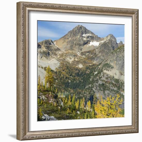 Washington State, North Cascades, Lewis Lake and Black Peak, view from Heather Pass-Jamie & Judy Wild-Framed Photographic Print