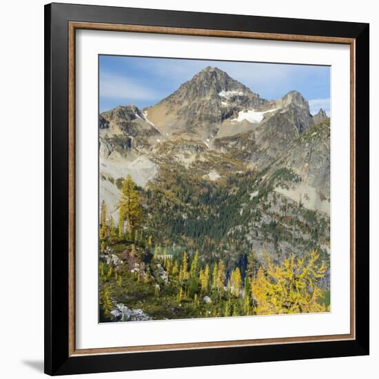 Washington State, North Cascades, Lewis Lake and Black Peak, view from Heather Pass-Jamie & Judy Wild-Framed Photographic Print