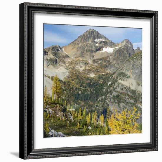 Washington State, North Cascades, Lewis Lake and Black Peak, view from Heather Pass-Jamie & Judy Wild-Framed Photographic Print