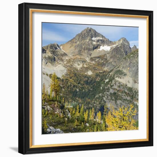 Washington State, North Cascades, Lewis Lake and Black Peak, view from Heather Pass-Jamie & Judy Wild-Framed Photographic Print