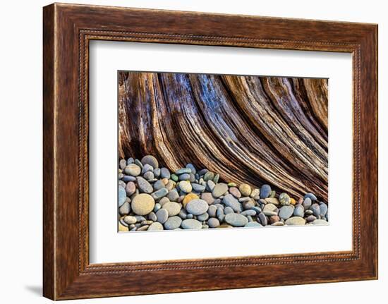 Washington State, Olympic National Park. Beach Rocks and Driftwood-Jaynes Gallery-Framed Photographic Print