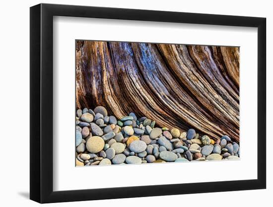 Washington State, Olympic National Park. Beach Rocks and Driftwood-Jaynes Gallery-Framed Photographic Print