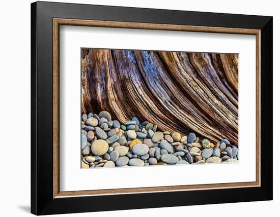 Washington State, Olympic National Park. Beach Rocks and Driftwood-Jaynes Gallery-Framed Photographic Print