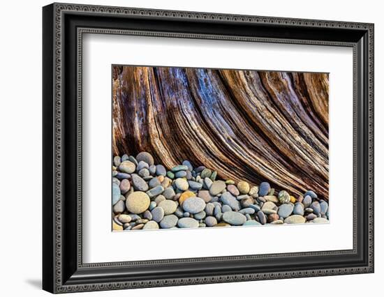 Washington State, Olympic National Park. Beach Rocks and Driftwood-Jaynes Gallery-Framed Photographic Print