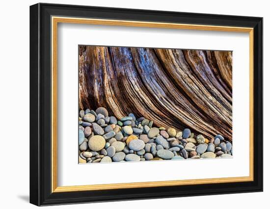 Washington State, Olympic National Park. Beach Rocks and Driftwood-Jaynes Gallery-Framed Photographic Print