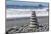 Washington State, Olympic National Park. Stacked Beach Rocks-Jaynes Gallery-Mounted Photographic Print