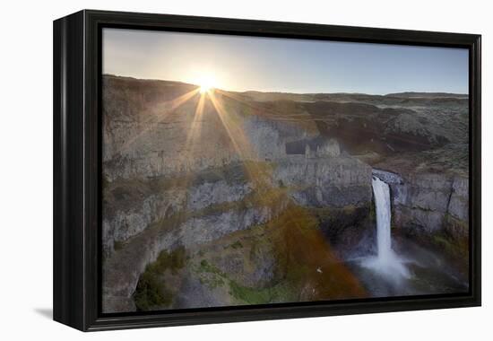 Washington State, Palouse Falls State Park, Palouse Falls, sunrise-Jamie & Judy Wild-Framed Premier Image Canvas