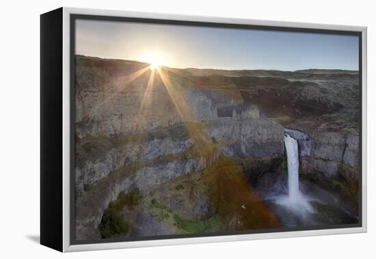 Washington State, Palouse Falls State Park, Palouse Falls, sunrise-Jamie & Judy Wild-Framed Premier Image Canvas