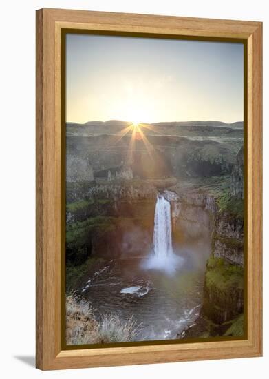 Washington State, Palouse Falls State Park, Palouse Falls, sunrise-Jamie & Judy Wild-Framed Premier Image Canvas