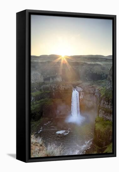 Washington State, Palouse Falls State Park, Palouse Falls, sunrise-Jamie & Judy Wild-Framed Premier Image Canvas