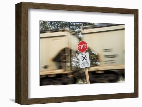 Washington State, Palouse, Whitman County. Freight Train Carrying Potash for Canpotex Ltd-Alison Jones-Framed Photographic Print