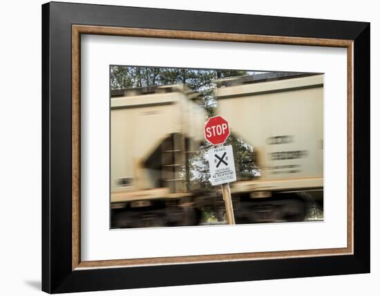 Washington State, Palouse, Whitman County. Freight Train Carrying Potash for Canpotex Ltd-Alison Jones-Framed Photographic Print