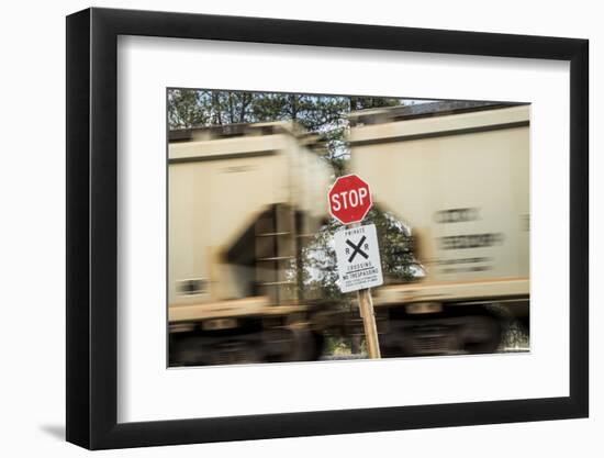Washington State, Palouse, Whitman County. Freight Train Carrying Potash for Canpotex Ltd-Alison Jones-Framed Photographic Print