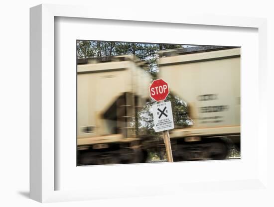 Washington State, Palouse, Whitman County. Freight Train Carrying Potash for Canpotex Ltd-Alison Jones-Framed Photographic Print