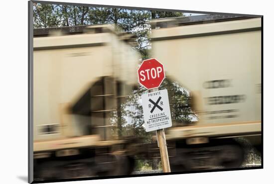 Washington State, Palouse, Whitman County. Freight Train Carrying Potash for Canpotex Ltd-Alison Jones-Mounted Photographic Print
