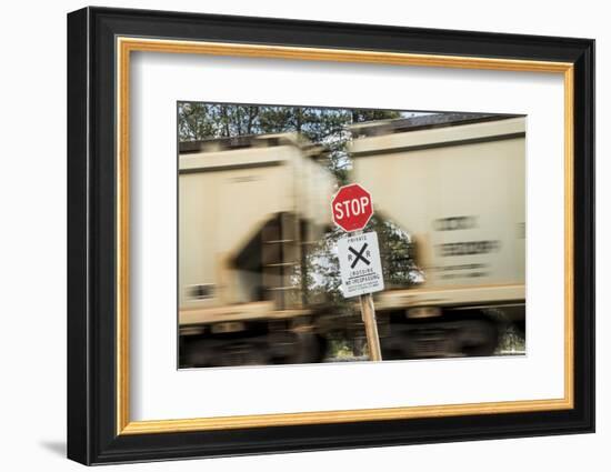 Washington State, Palouse, Whitman County. Freight Train Carrying Potash for Canpotex Ltd-Alison Jones-Framed Photographic Print