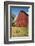 Washington State, Palouse, Whitman County. Pioneer Stock Farm, Chickens and Peacock in Barn Window-Alison Jones-Framed Photographic Print